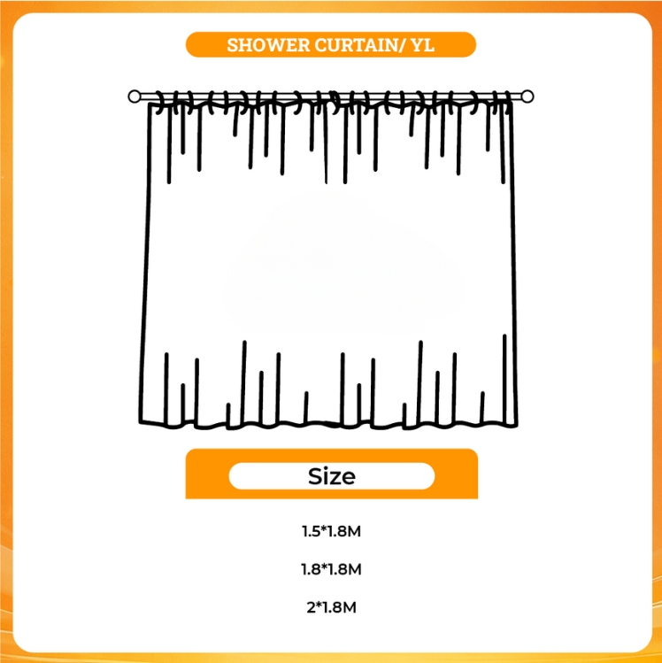 3D shower curtain - Out Of Character Shop