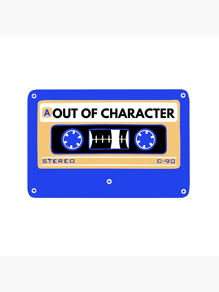 Out Of Character Between The Lines Cassette Throw Pillow - Image 2