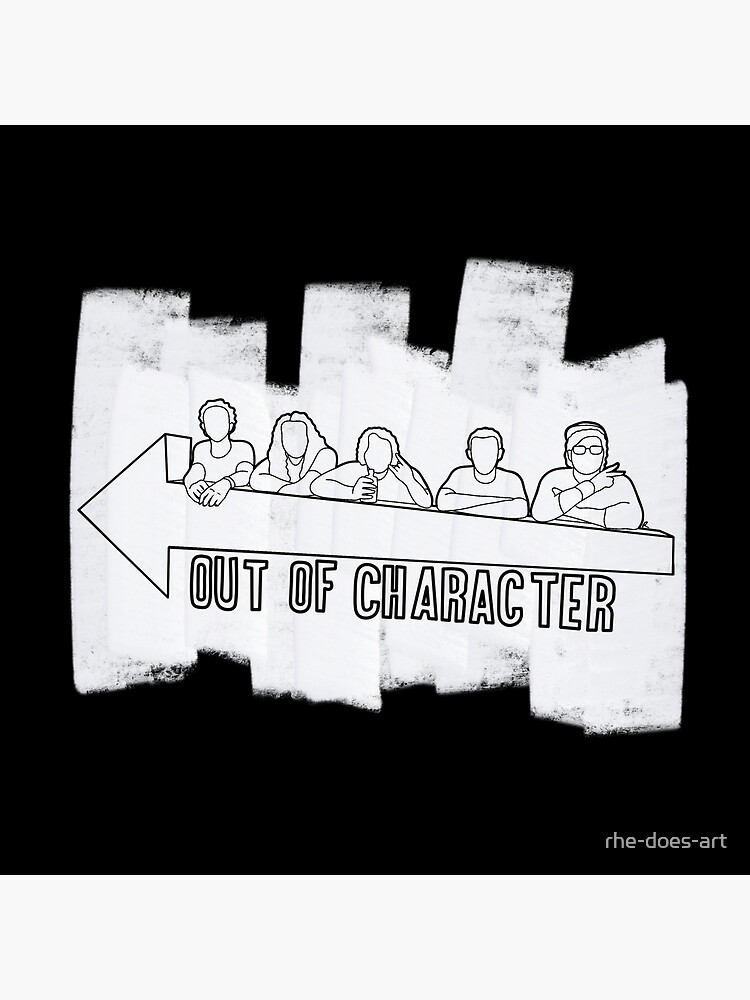 Out Of Character Podcast Debut 2022 Throw Pillow - Image 2