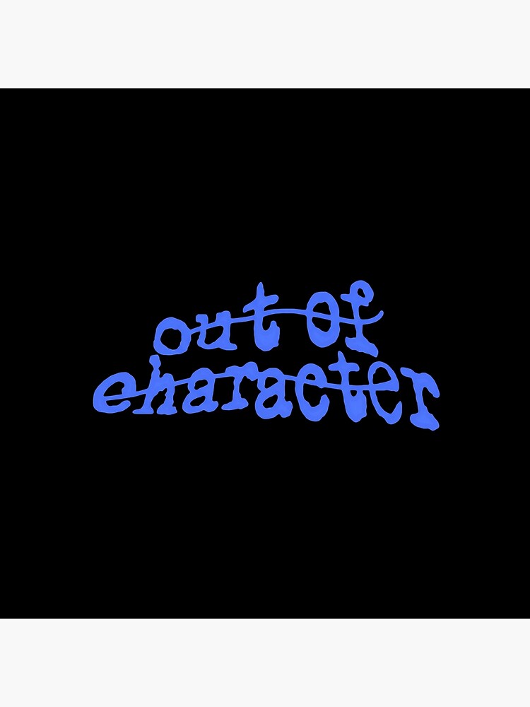 Out Of Character Podcast Graphic Throw Pillow - Image 2