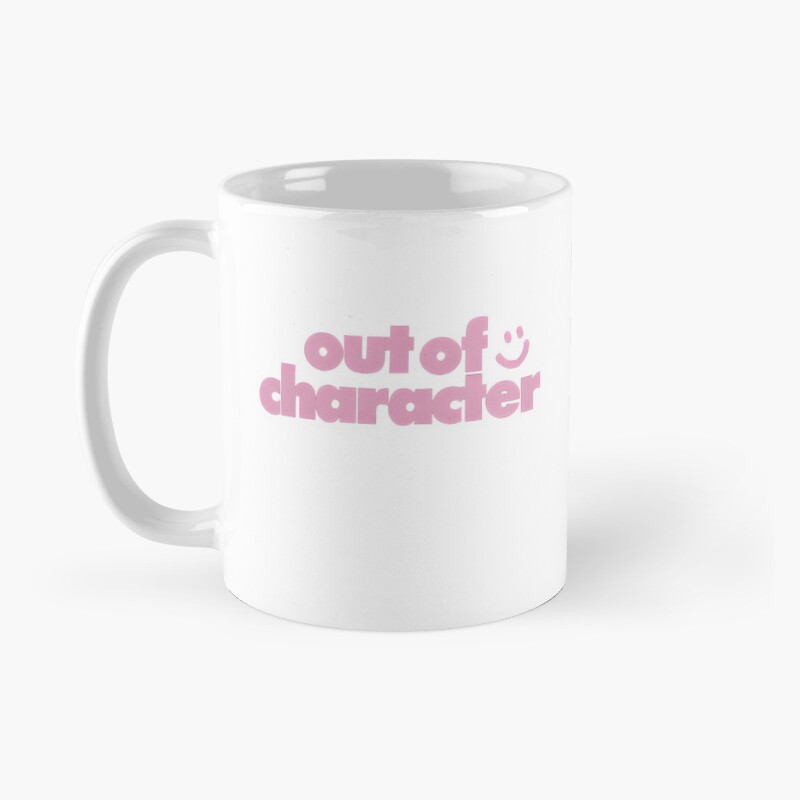 Out Of Character Podcast Minimalist Design Mug - Image 2