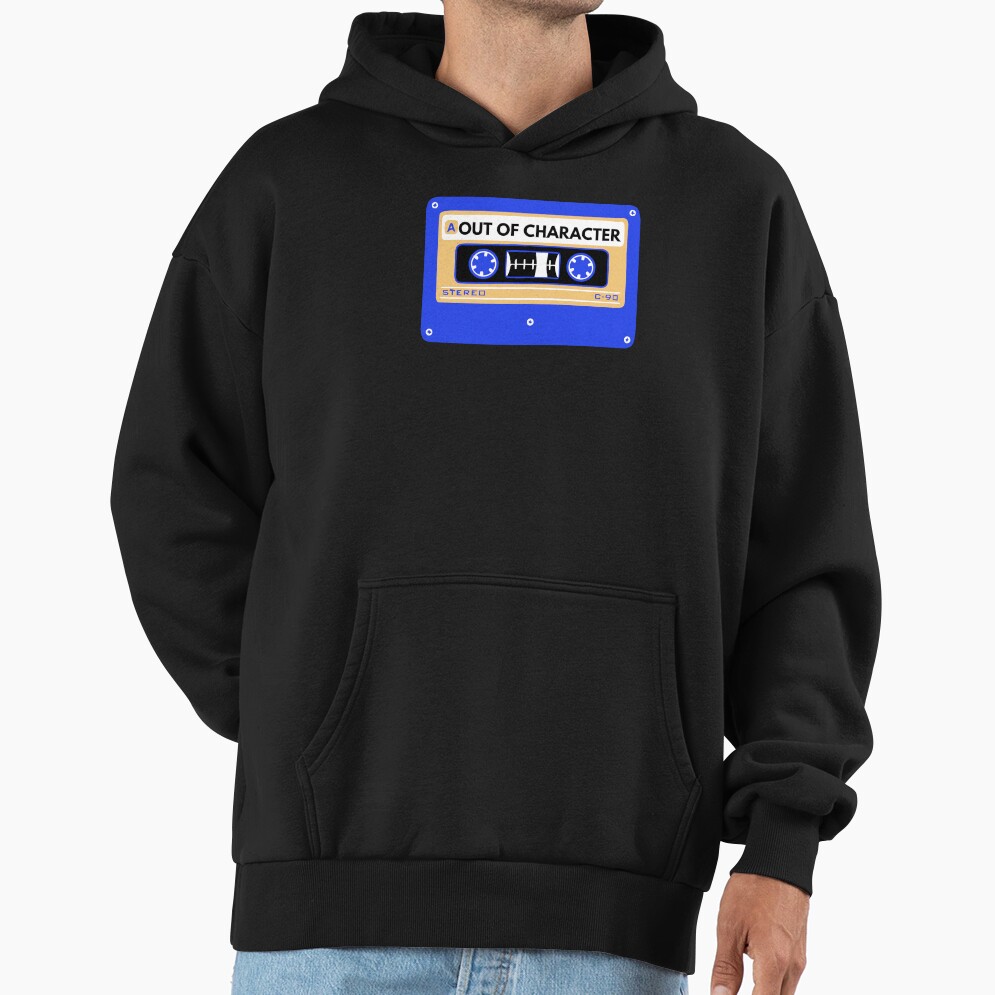 Out Of Character Between The Lines Cassette Graphic Tee Hoodie - Image 2