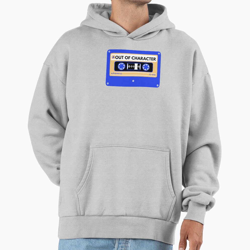 Out Of Character Between The Lines Cassette Graphic Tee Hoodie - Image 4