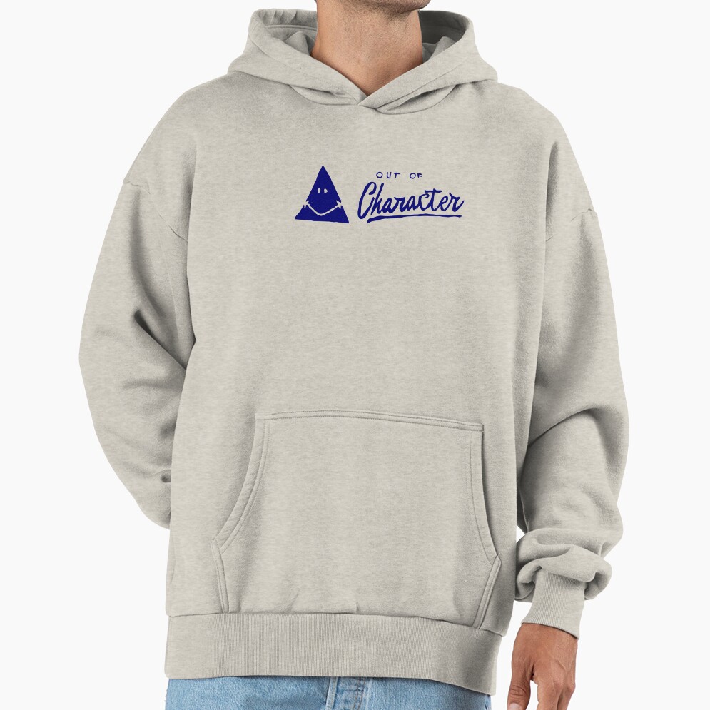 Out Of Character Podcast Classic Logo Tee Hoodie - Image 3