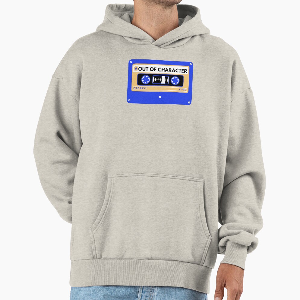 Out Of Character Between The Lines Cassette Graphic Tee Hoodie - Image 3