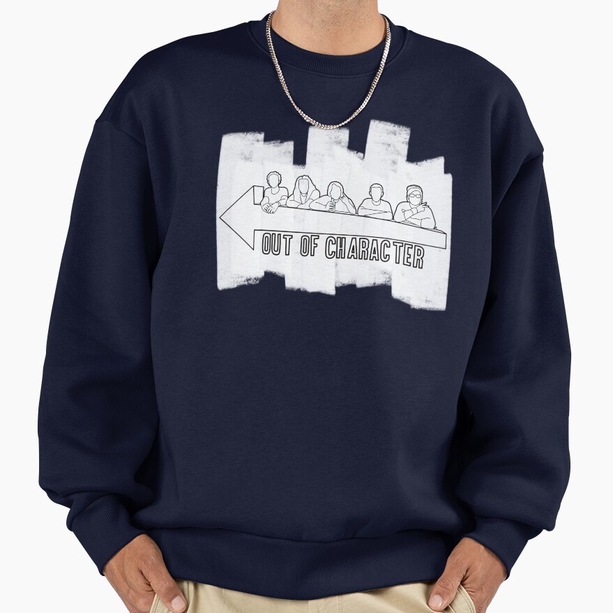 Out Of Character Podcast Debut 2022 Vintage Sweatshirt - Image 5