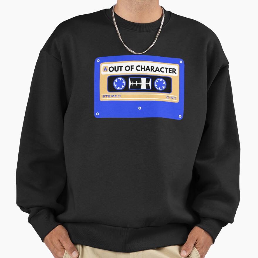 Out Of Character Between The Lines Cassette Graphic Tee Sweatshirt - Image 2