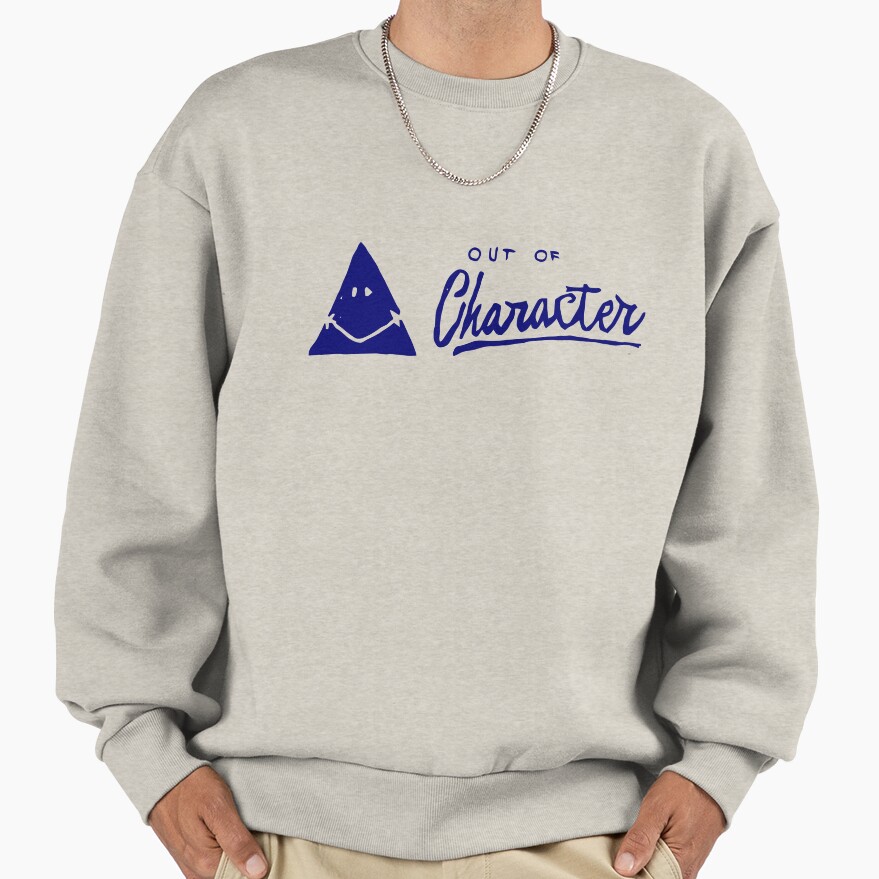Out Of Character Podcast Classic Logo Tee Sweatshirt - Image 3