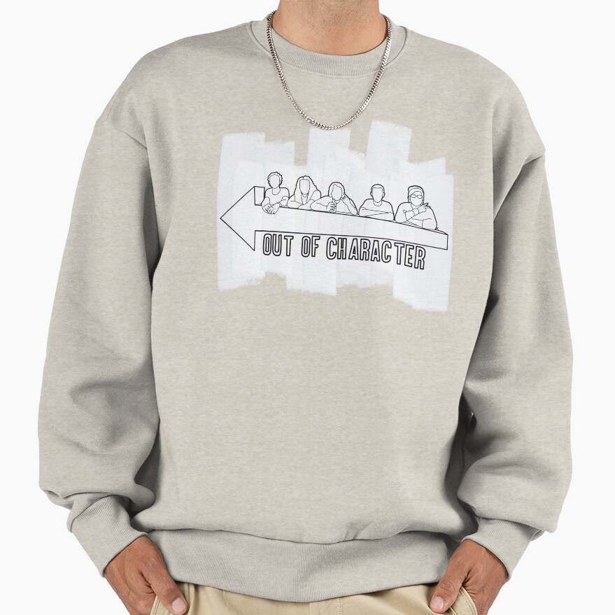 Out Of Character Podcast Debut 2022 Vintage Sweatshirt - Image 3