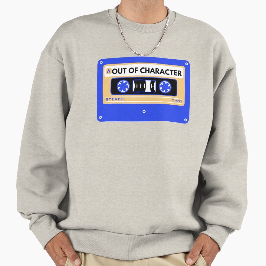 Out Of Character Between The Lines Cassette Graphic Tee Sweatshirt - Image 3