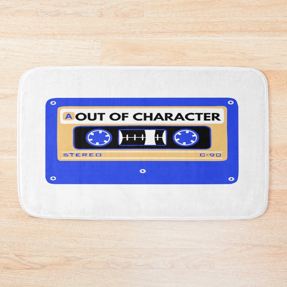 Out Of Character Between The Lines Cassette Bath Mat
