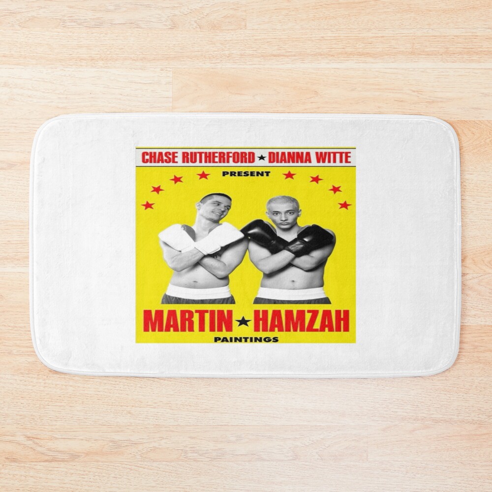 Slushynoobz Boxing Match Graphic Bath Mat
