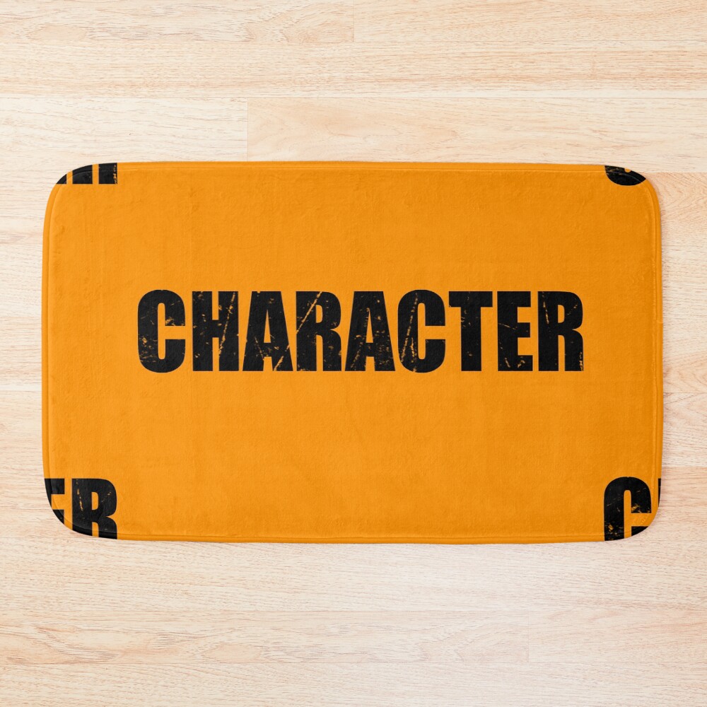 Out Of Character Funny Character Inspired Bath Mat