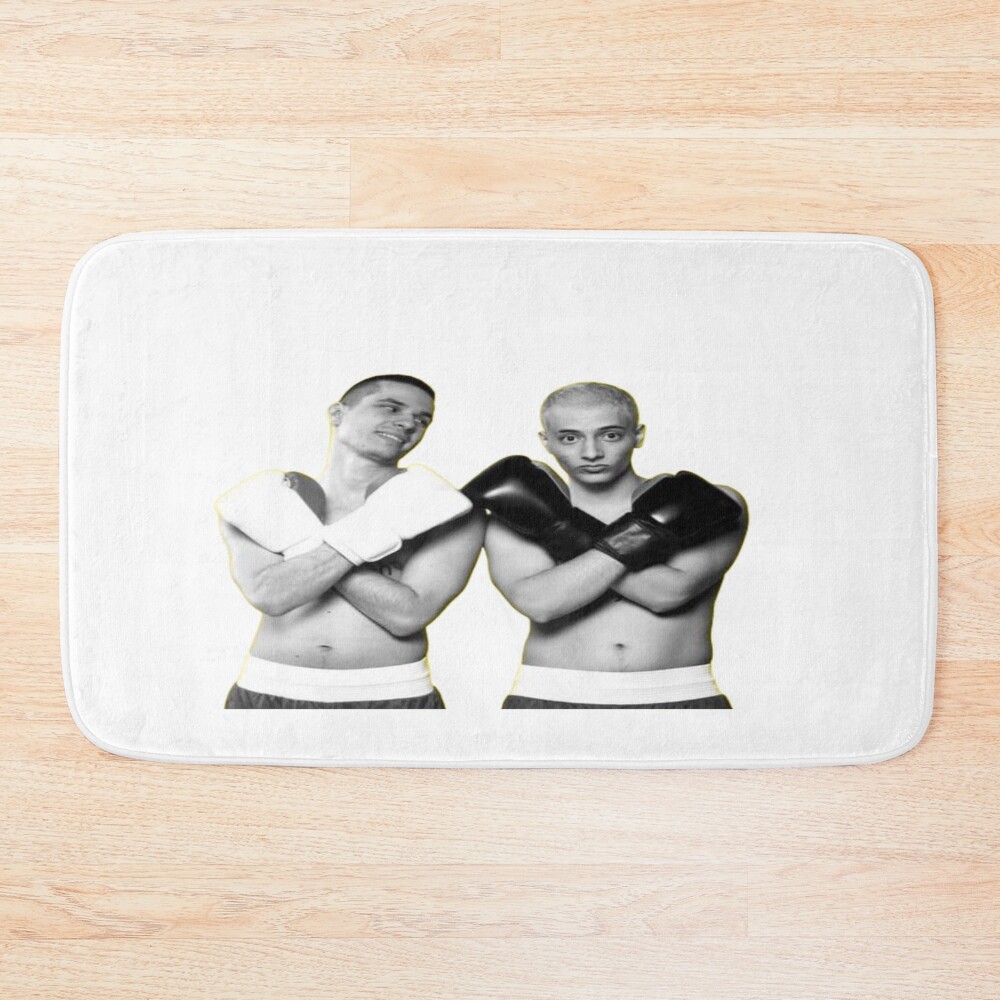 Slushynoobz Martin And Hamzah Boxing Event Bath Mat
