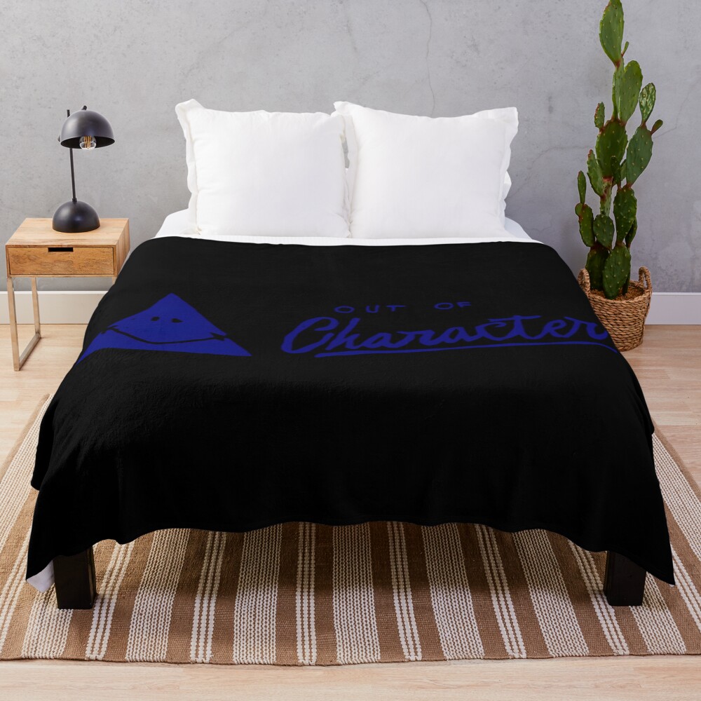 Out Of Character Podcast Fan Logo Throw Blanket