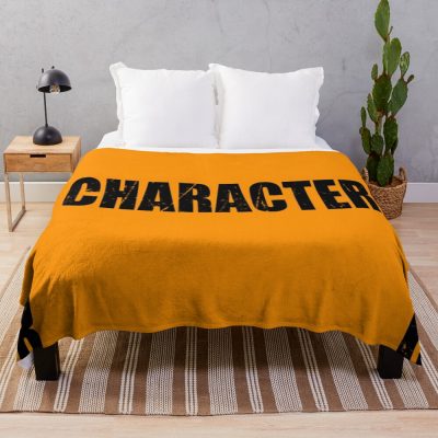 Out Of Character Funny Character Inspired Throw Blanket