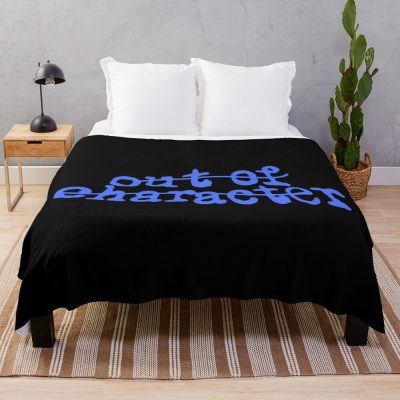Out Of Character Podcast Graphic Throw Blanket
