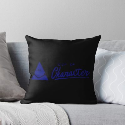 Out Of Character Podcast Fan Logo Throw Pillow