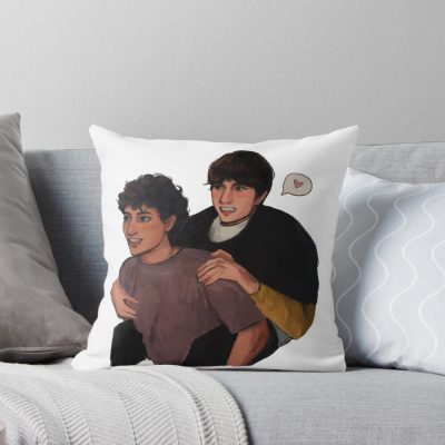 Martin And Hamzah Podcast Duo Throw Pillow