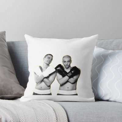 Slushynoobz Martin And Hamzah Boxing Event Throw Pillow