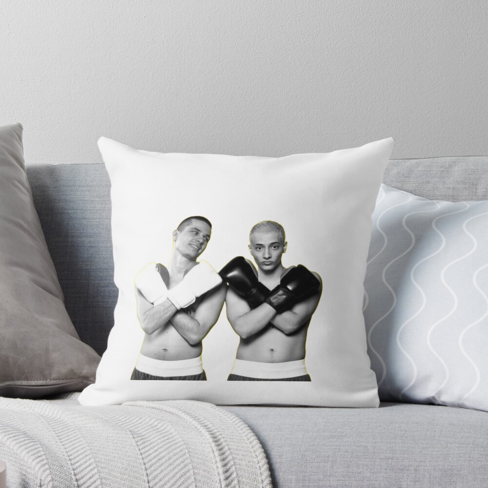 Slushynoobz Martin And Hamzah Boxing Event Throw Pillow